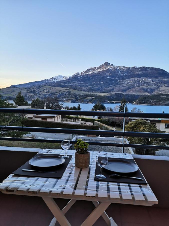 Studio Vue Sur Lac Et Montagne Savines Eksteriør billede