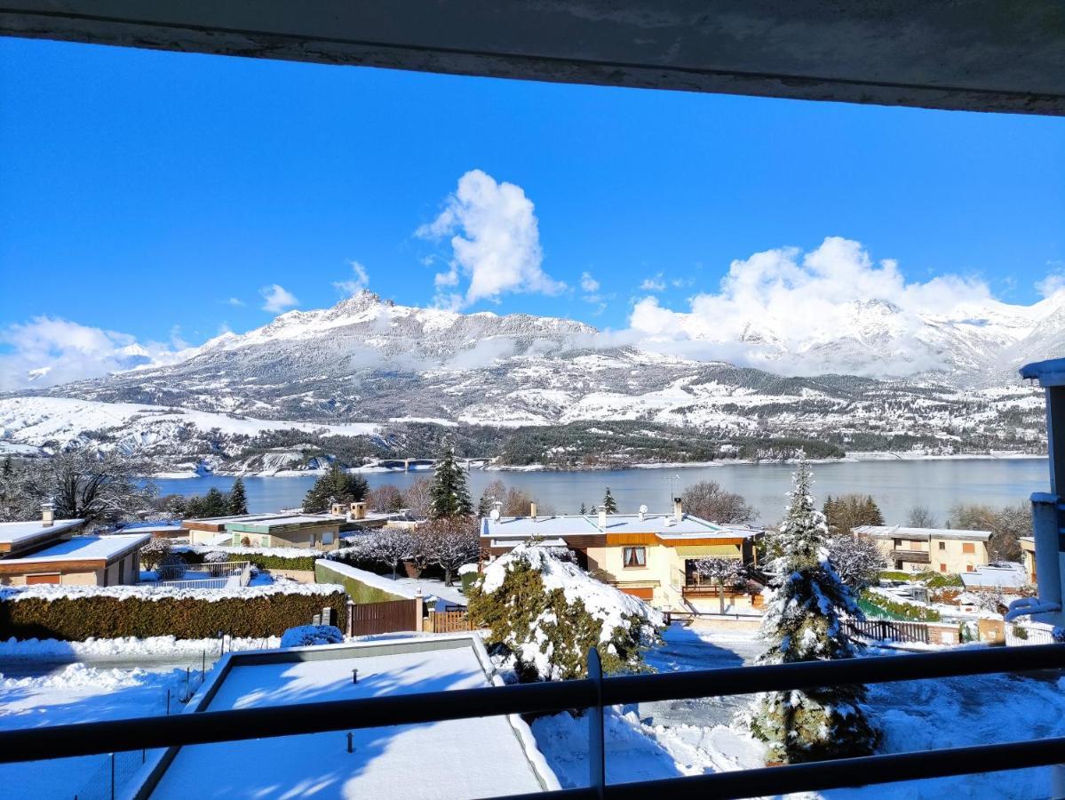 Studio Vue Sur Lac Et Montagne Savines Eksteriør billede